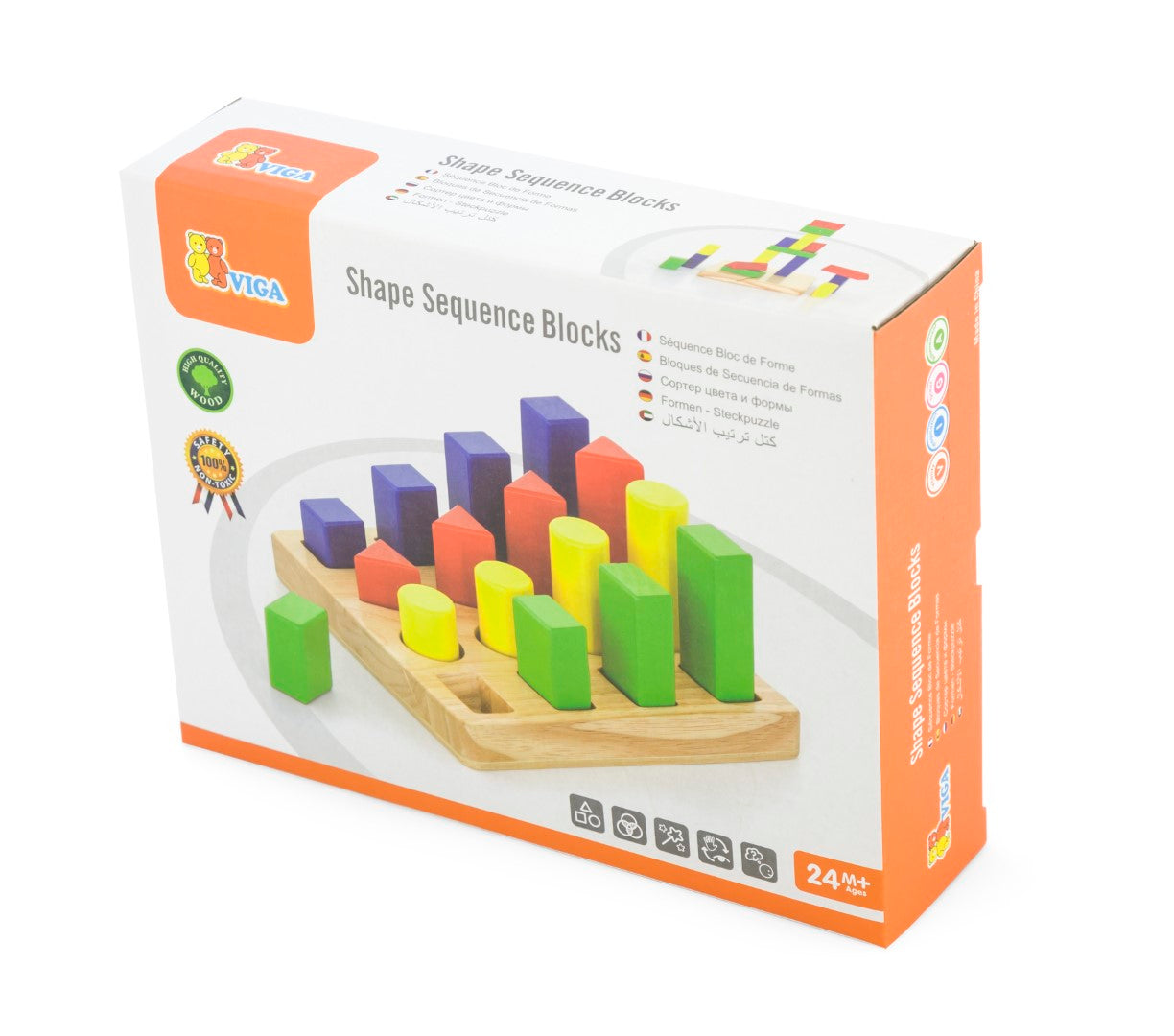 Viga Toys | Shape Sequence Blocks | Friends of K