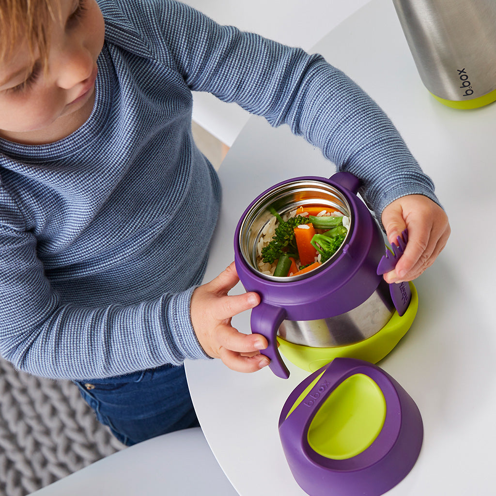 b.box - Blue Slate Insulated Food Jar with Spork