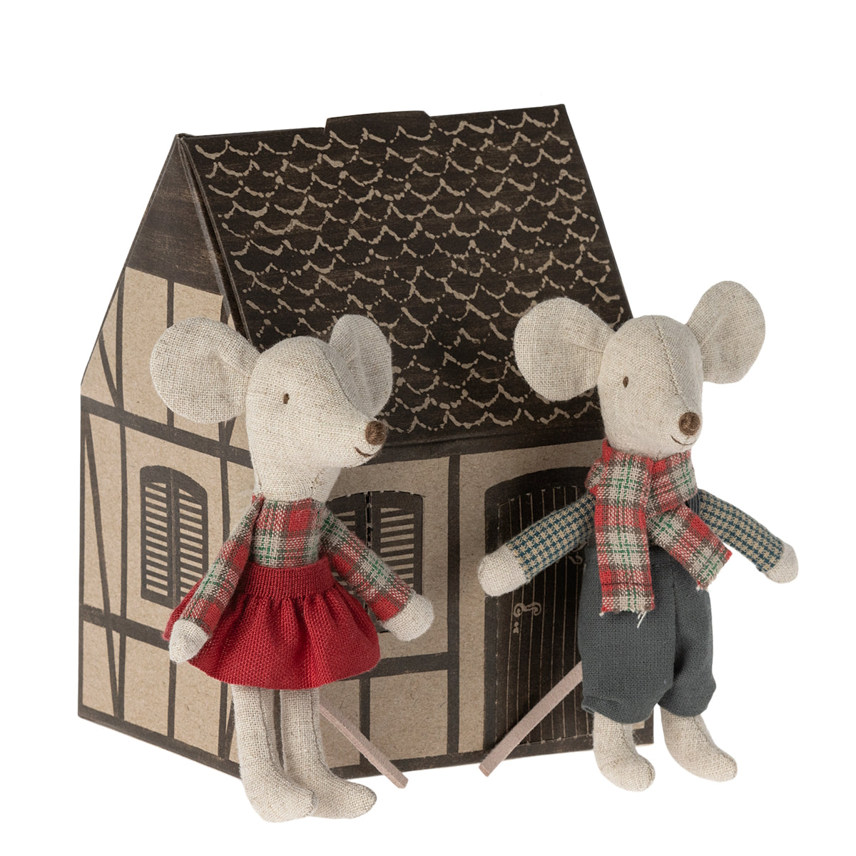 Winter Mice Twins in House (Pre Order: Dispatch ETA Early December)