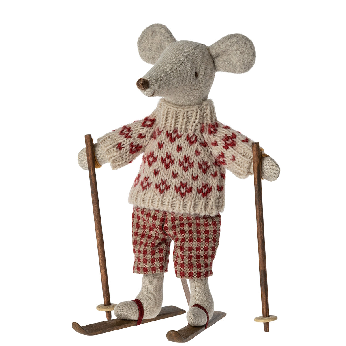 Winter Mouse with Skis Mum (Pre Order: Dispatch ETA Early December)