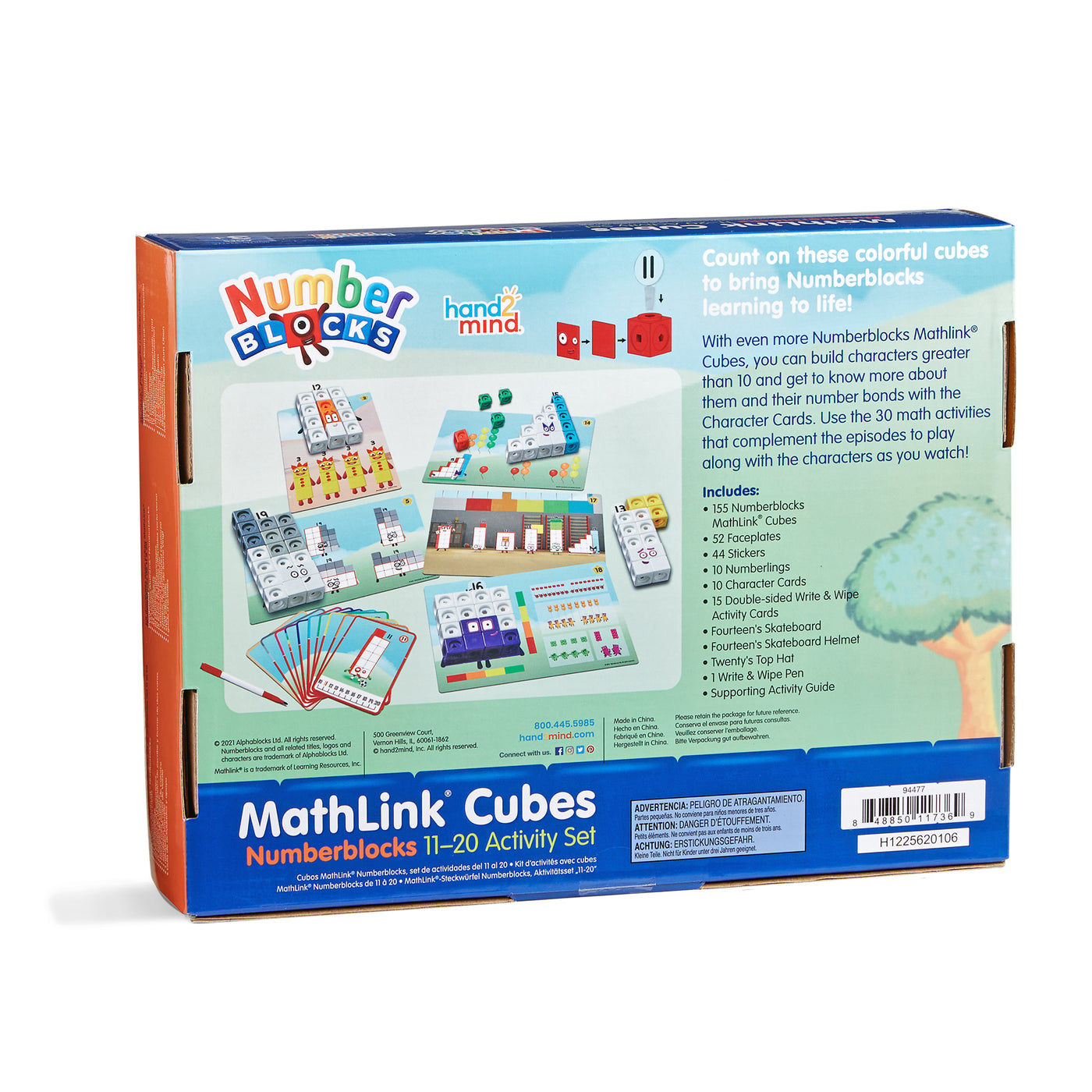 Mathlink Cubes Number Blocks Set 11-20