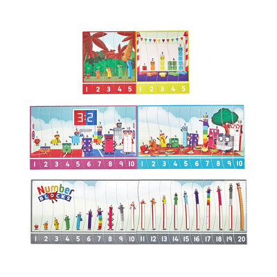 Number Blocks Sequencing Puzzle Set