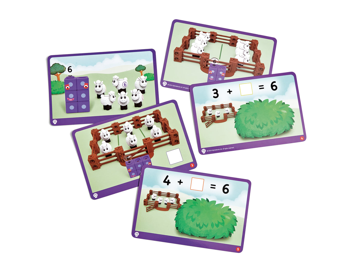 Numberblocks | MathLink Cubes Activity Set Numberblocks Sheep Farm