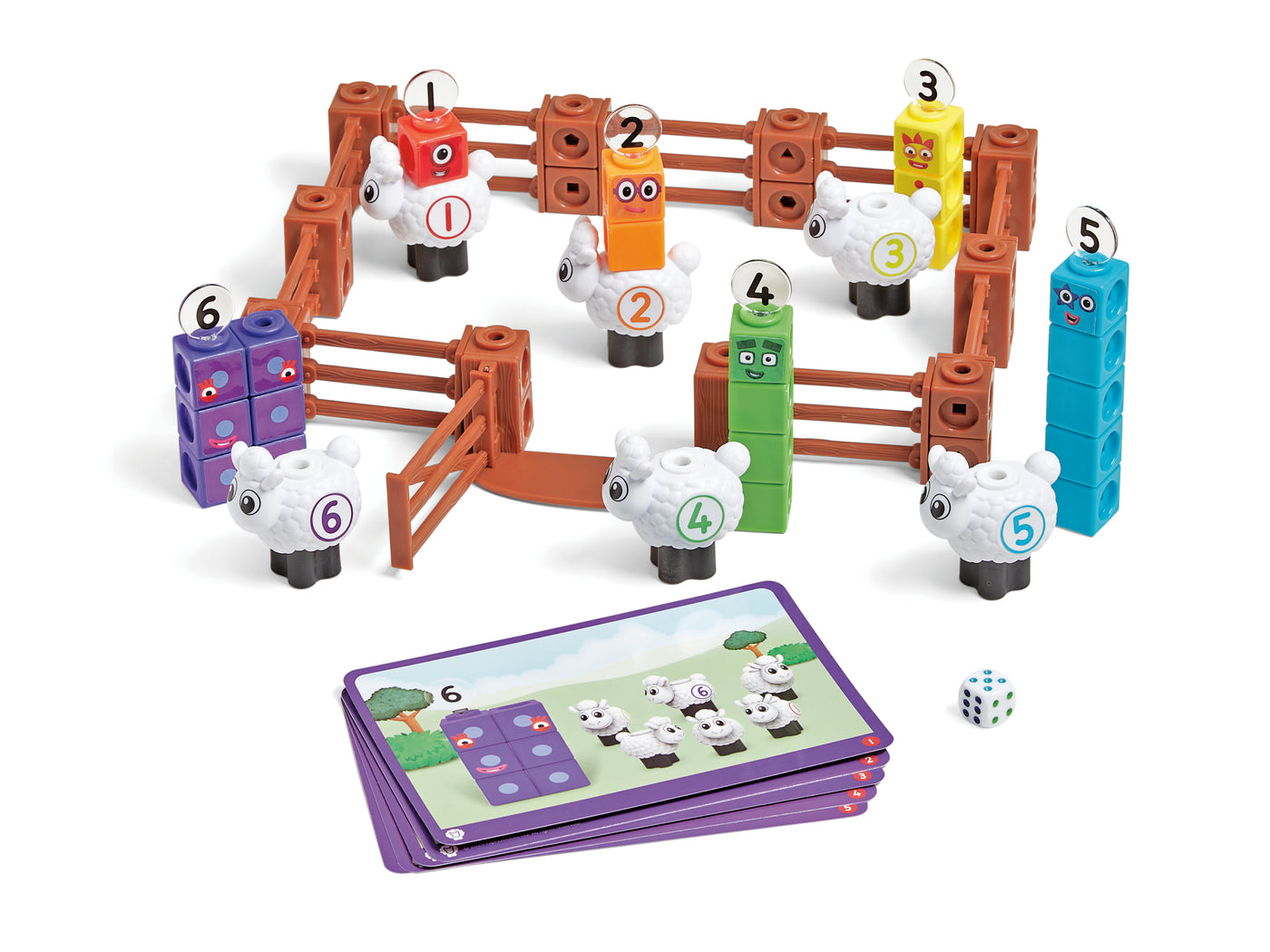 Numberblocks | MathLink Cubes Activity Set Numberblocks Sheep Farm