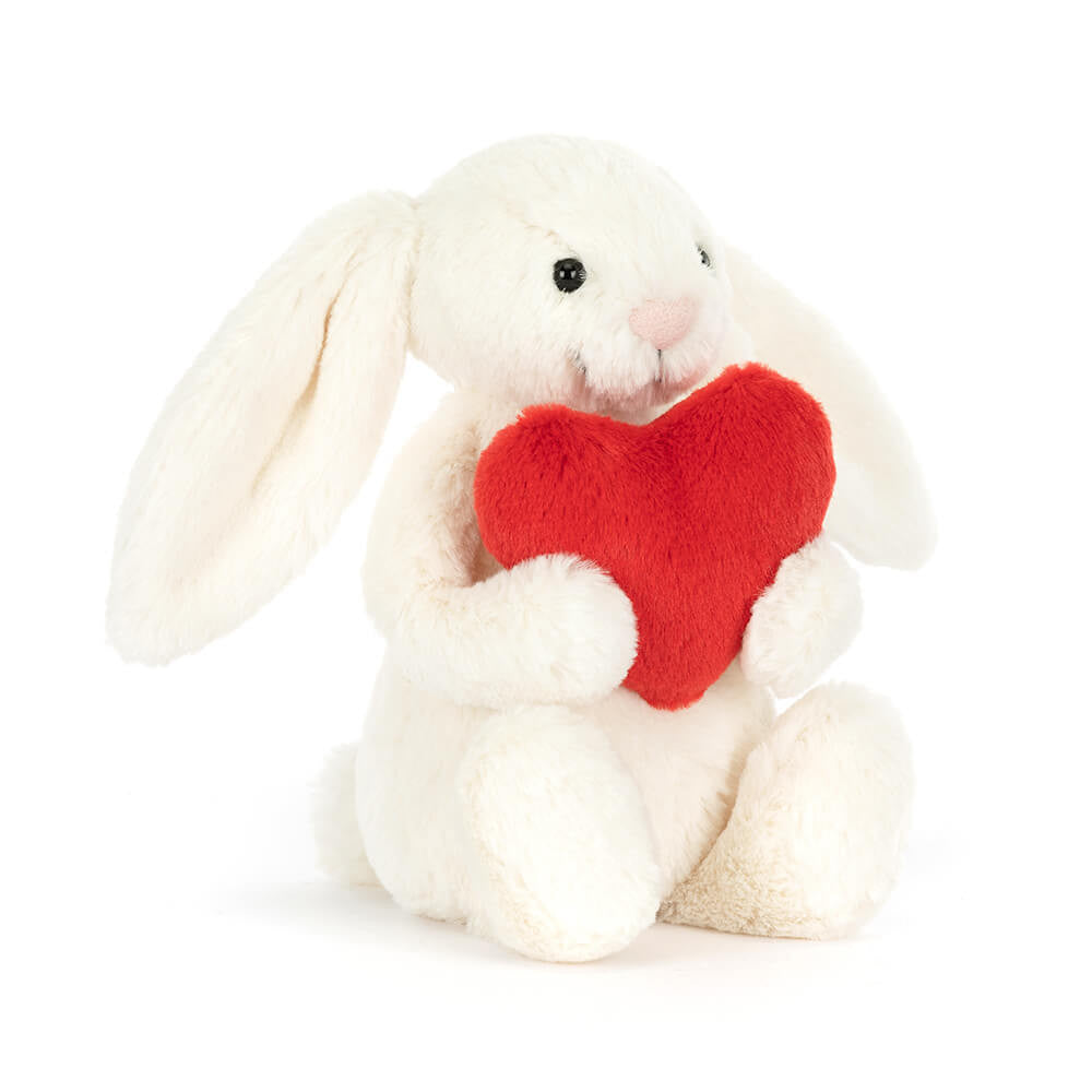 Bashful Red Love Heart Bunny Original (Medium)