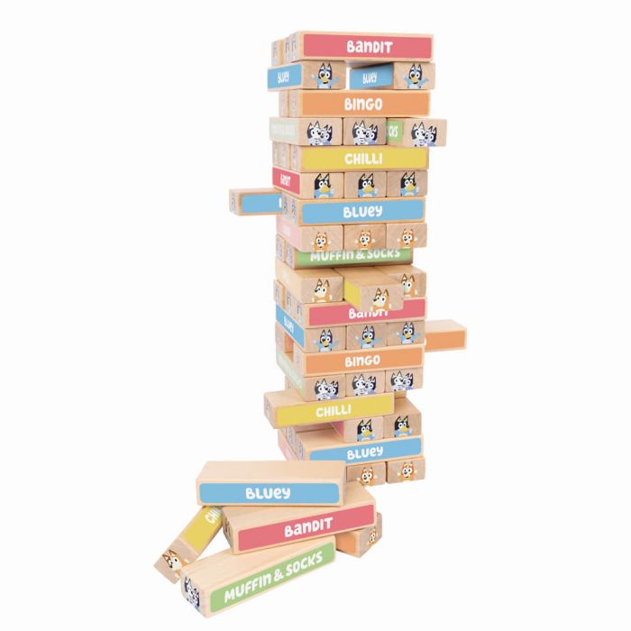 Bluey | Wooden Tumbling Tower