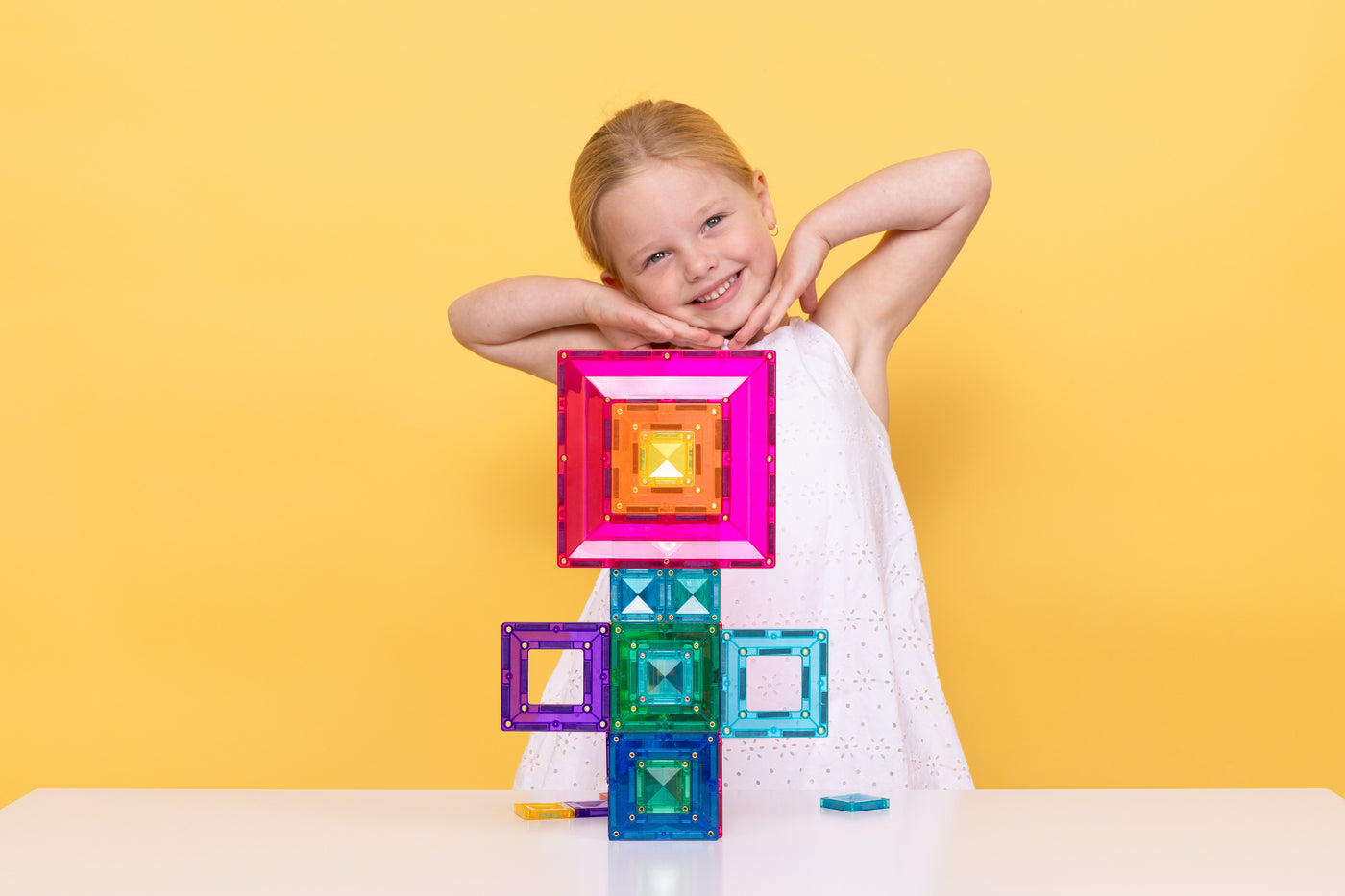 Connetix Tiles | Bright Portal Pack 48pc by Connetix Magnetic Tiles - Friends of K