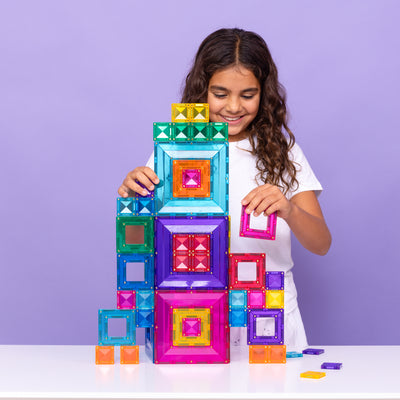 Connetix Tiles | Bright Portal Pack 48pc by Connetix Magnetic Tiles - Friends of K