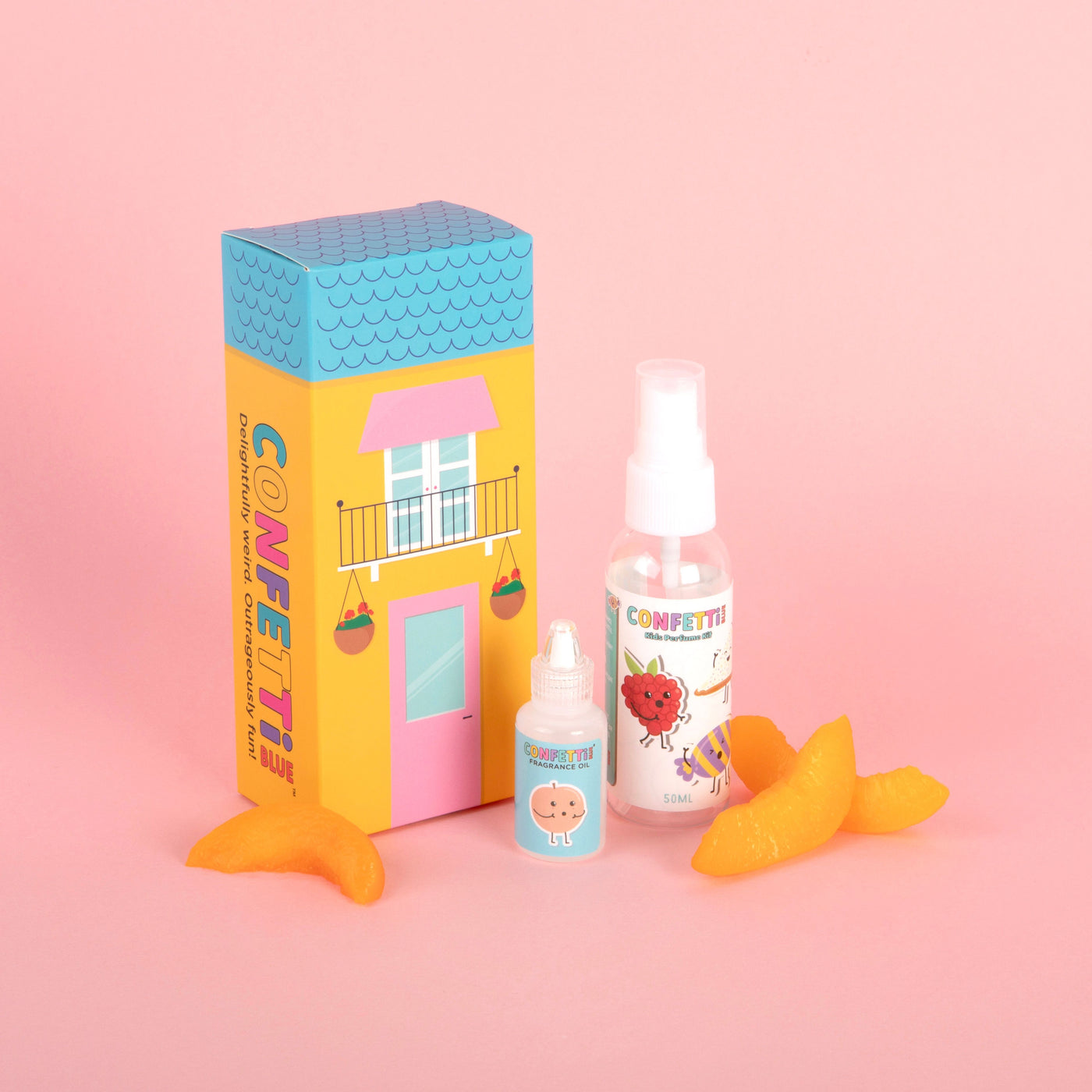 Confetti Blue | Sweet Peach Mini Perfume Making Kit