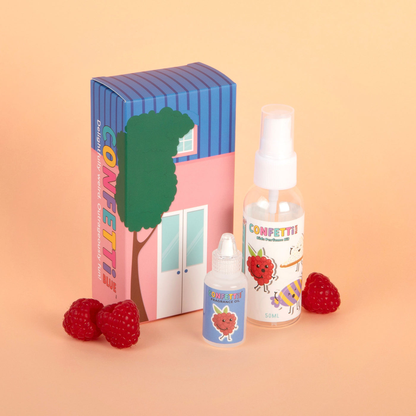 Confetti Blue | Raspberry Mini Perfume Making Kit