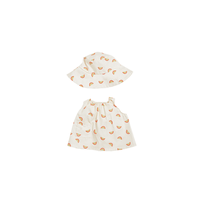 Olli Ella | Dinkum Dolls Cotton Una Rainbow Dress Set Ivory by Olli Ella - Friends of K