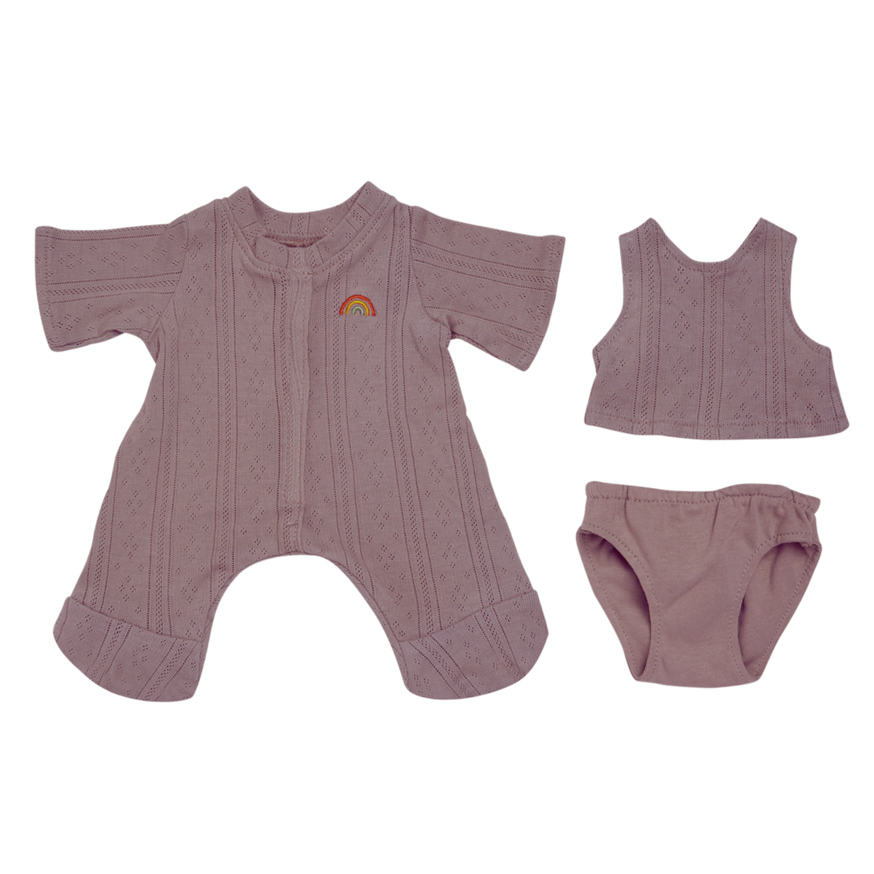 Olli Ella | Dinkum Dolls Pointelle PJ Set Lavender by Olli Ella - Friends of K