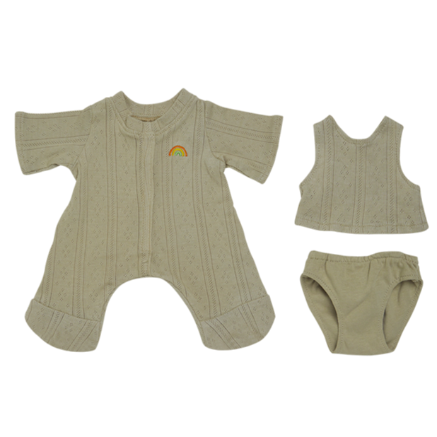 Olli Ella | Dinkum Dolls Pointelle PJ Set Sage by Olli Ella - Friends of K