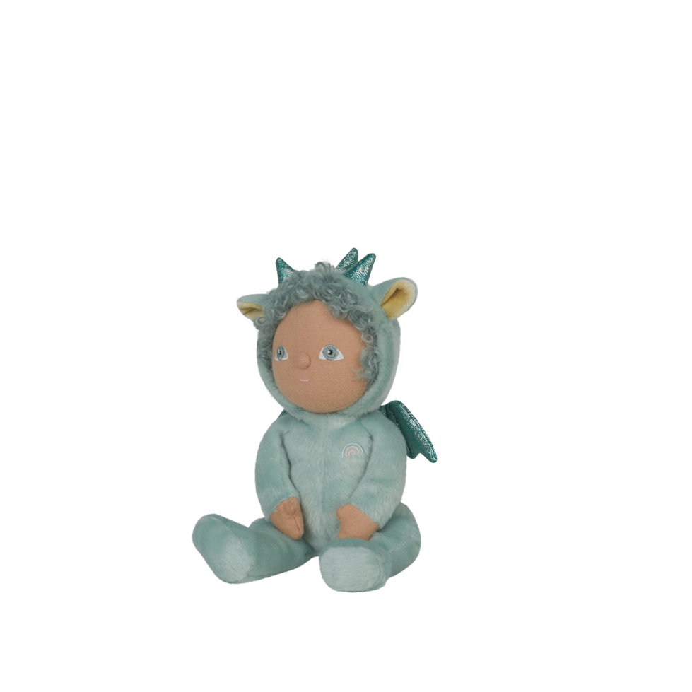 Olli Ella | Dinky Dinkum Doll Dante Dragon Green by Olli Ella - Friends of K