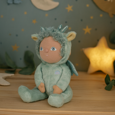 Olli Ella | Dinky Dinkum Doll Dante Dragon Green by Olli Ella - Friends of K