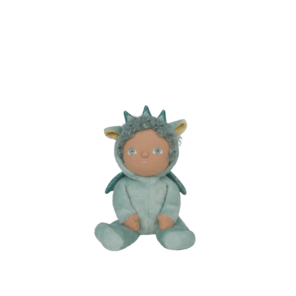 Olli Ella | Dinky Dinkum Doll Dante Dragon Green by Olli Ella - Friends of K