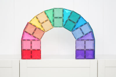 Connetix Tiles | Glitter Castle Pack 48pc by Connetix Magnetic Tiles - Friends of K