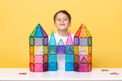 Connetix Tiles | Glitter Castle Pack 48pc by Connetix Magnetic Tiles - Friends of K