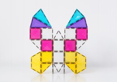 Connetix Tiles | Glitter Unicorn Pack 56pc by Connetix Magnetic Tiles - Friends of K