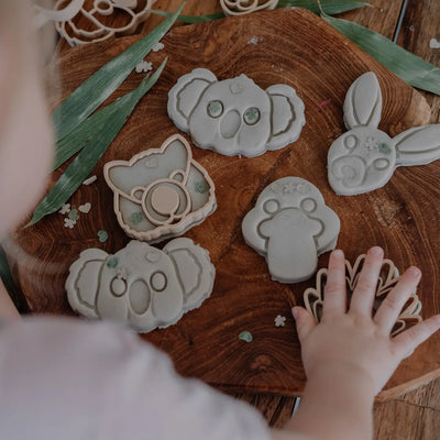 Aussie Animal Face Playdough  Eco Cutter Set