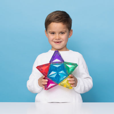 Connetix Tiles | Light Star Pack 28pc by Connetix Magnetic Tiles - Friends of K
