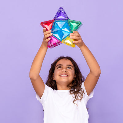 Connetix Tiles | Light Star Pack 28pc by Connetix Magnetic Tiles - Friends of K