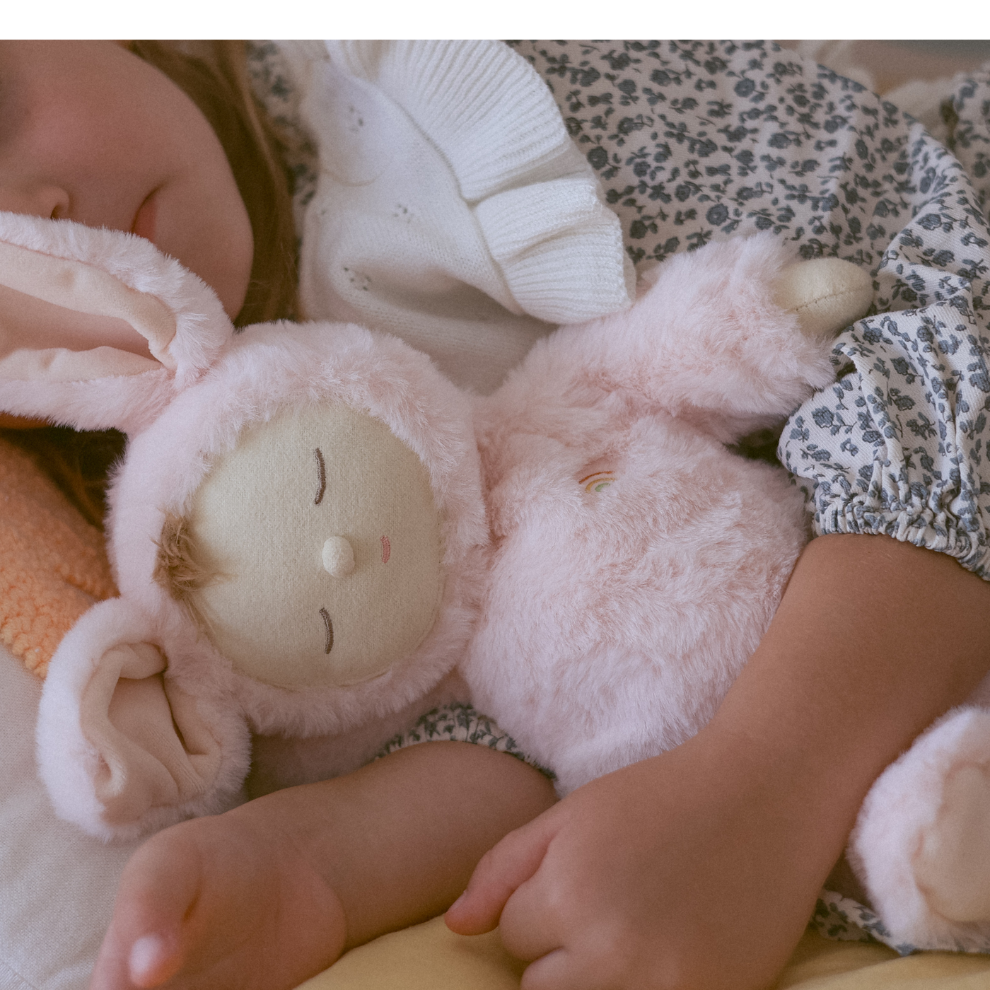 Lullaby Cozy Dinkum Bunny | Moppet (Pink)