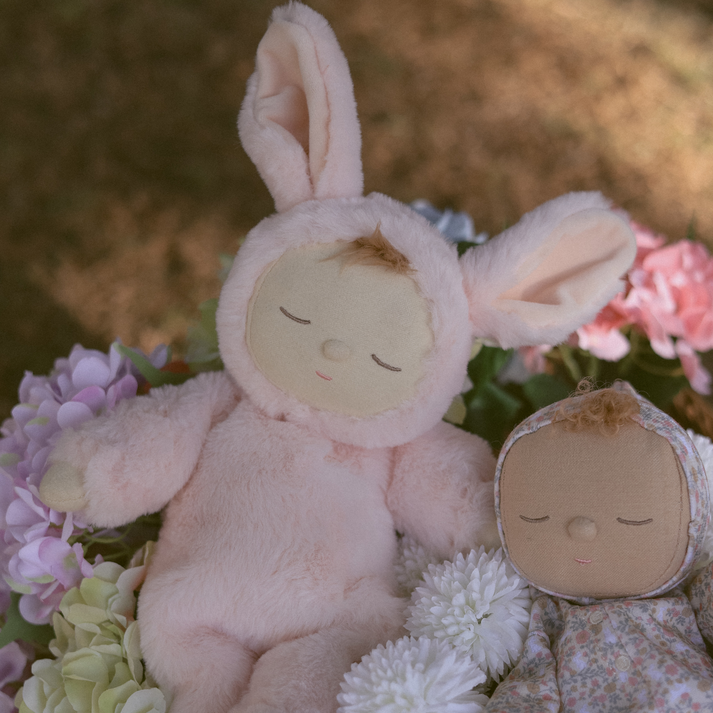 Lullaby Cozy Dinkum Bunny | Moppet (Pink)