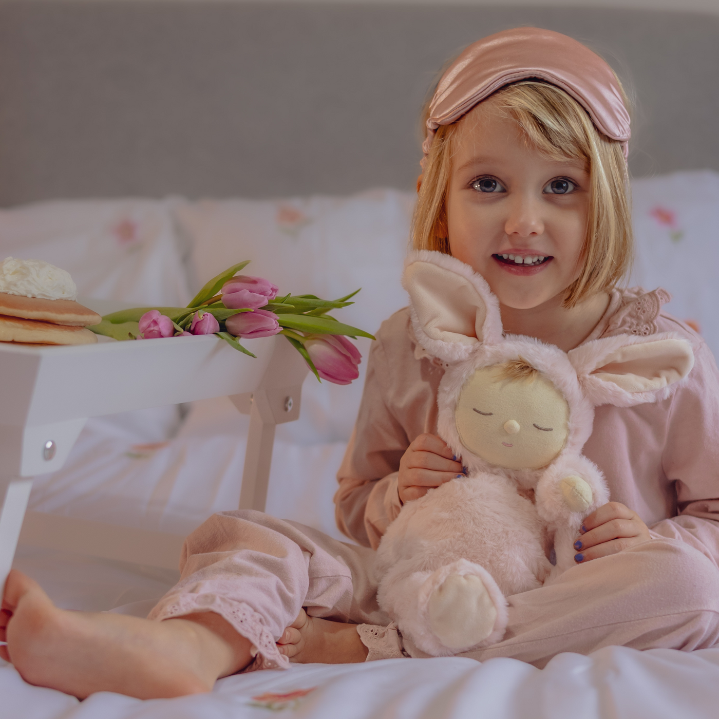 Lullaby Cozy Dinkum Bunny | Moppet (Pink)