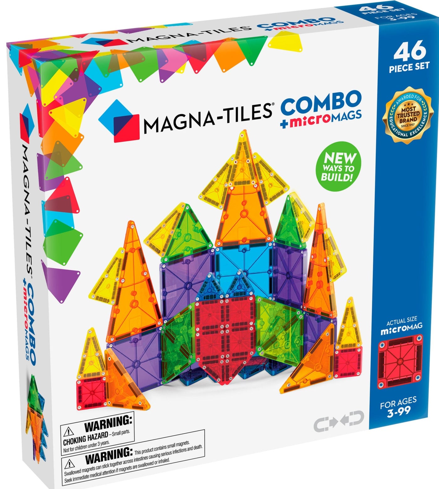 Magna-Tiles | Combo + microMAGS (46 Piece Set)