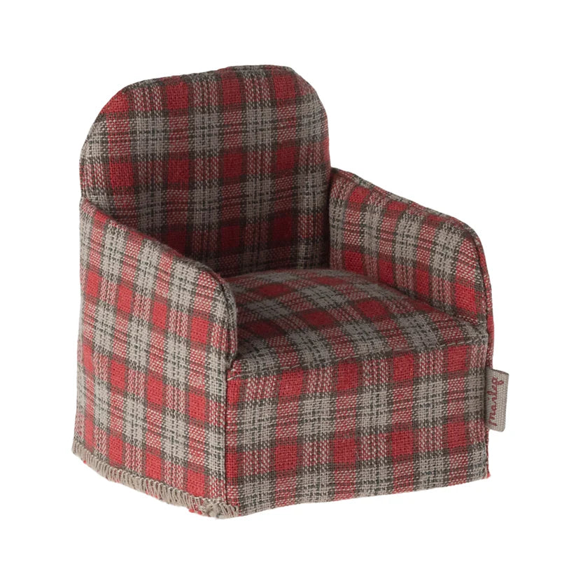 Chair Mouse Red Checker