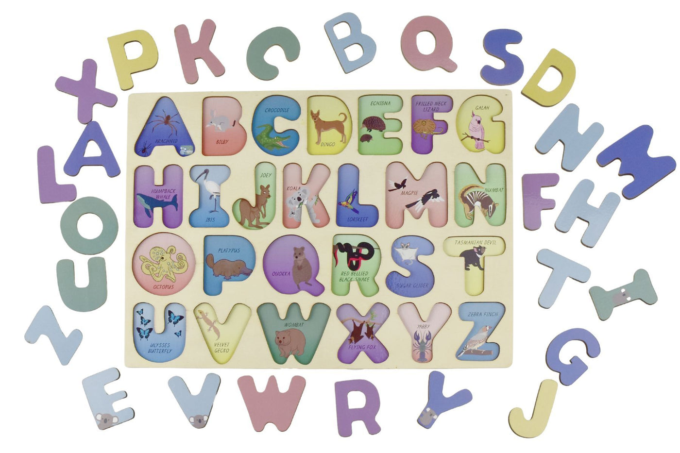 Koala Dream | Australian Animals A-Z Uppercase Alphabet Puzzle