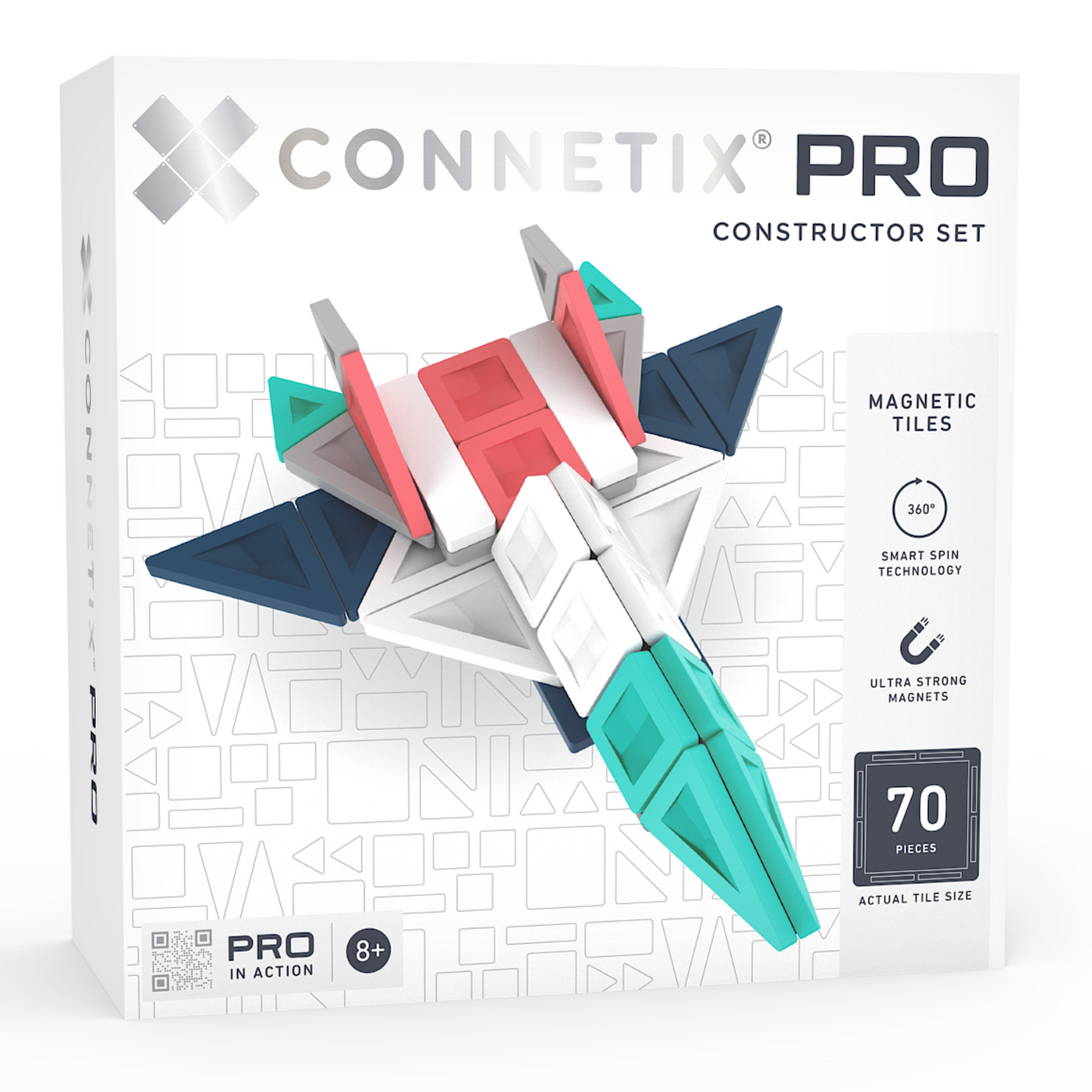 Connetix Tiles | PRO Constructor Set 70pc by Connetix Magnetic Tiles - Friends of K