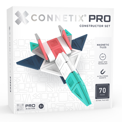 Connetix Tiles | PRO Constructor Set 70pc by Connetix Magnetic Tiles - Friends of K