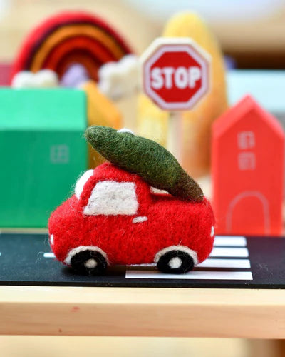 Felt Christmas Truck and Tree Toy