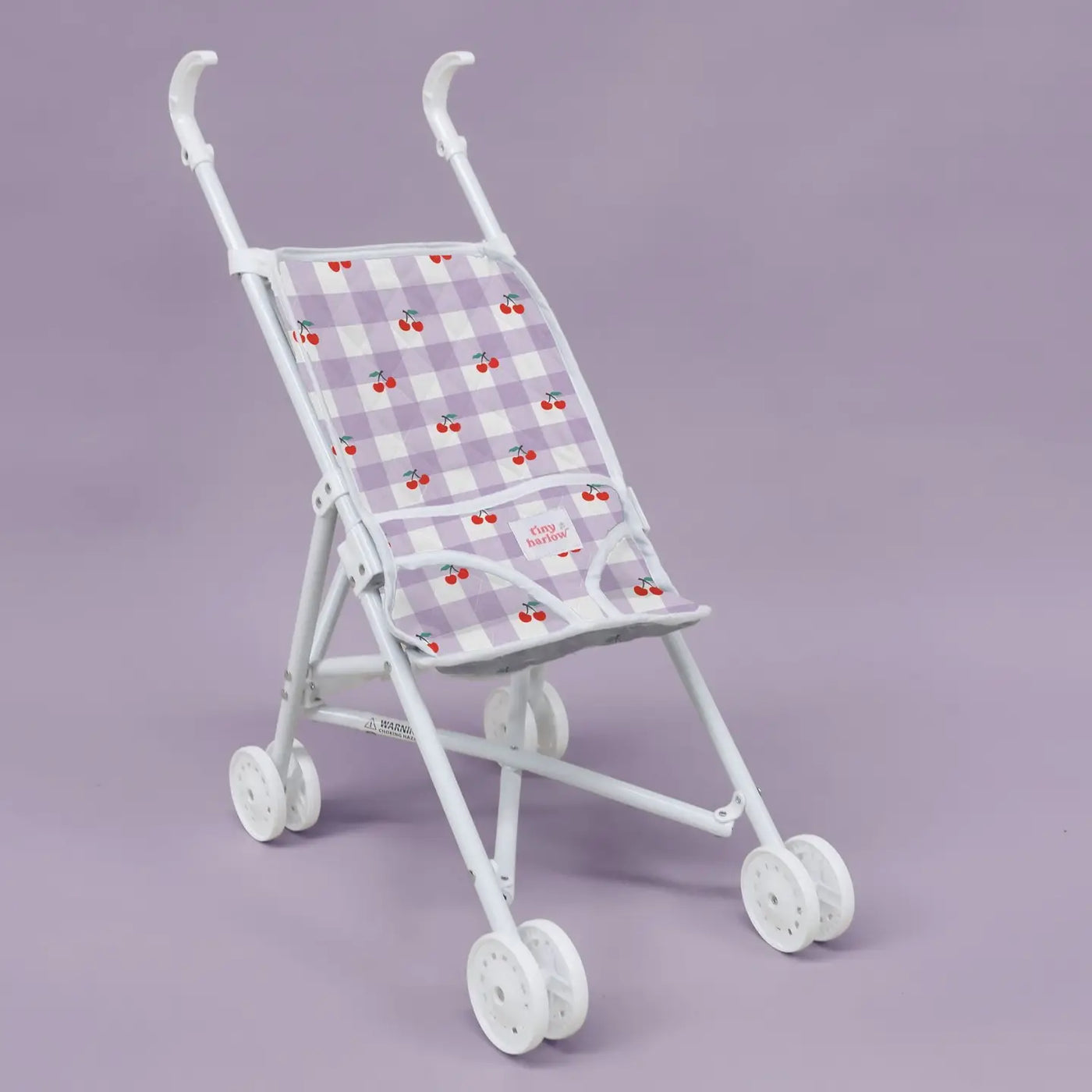 Dolls Stroller 2.0 | Lilac Gingham Cherry