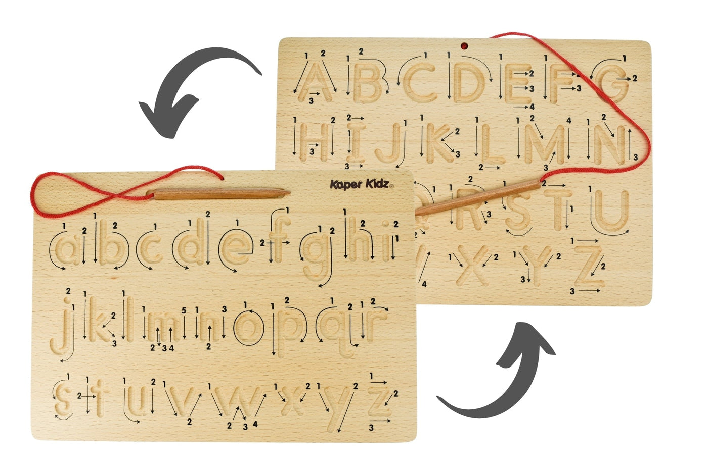 Alphabet Tracing Board (Double SIded) by Kaper Kidz - Friends of K