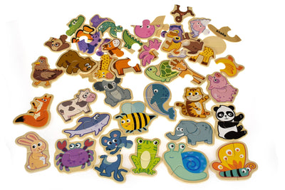 Animal Matching 2 Piece Puzzle (66pcs) by Kaper Kidz - Friends of K