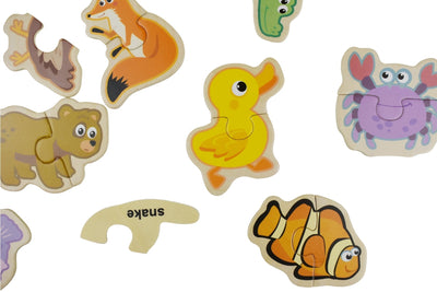Animal Matching 2 Piece Puzzle (66pcs) by Kaper Kidz - Friends of K