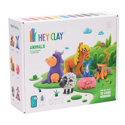 Animals Set (15 cans + 2 tools) | Hey Clay by Hey Clay - Friends of K