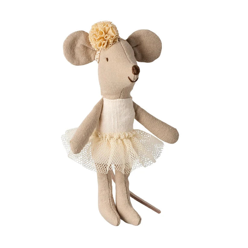 Ballerina Mouse Little Sister off-white by Maileg - Friends of K