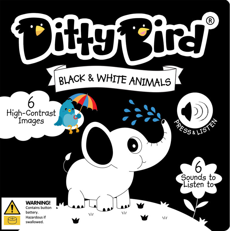 Black & White Animals Board Book by Ditty Bird - Friends of K