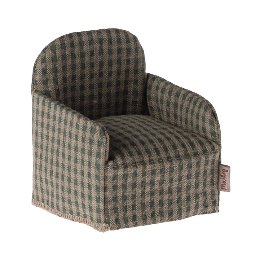 Chair Mouse Green Checker by Maileg - Friends of K