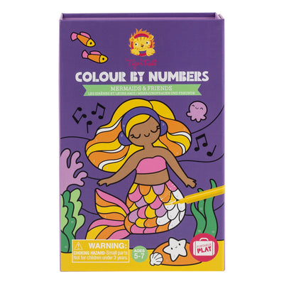 Colour by Numbers - Mermaids and Friends by Tiger Tribe - Friends of K