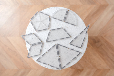 Connetix Tiles | Clear Shape Expansion Pack 24 pc by Connetix Magnetic Tiles - Friends of K
