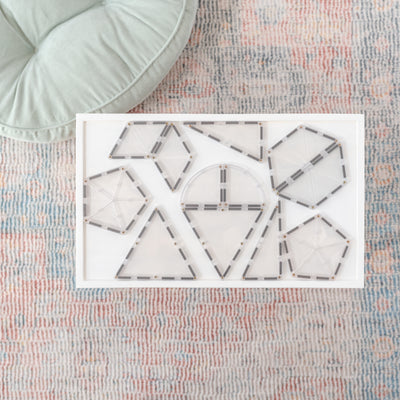 Connetix Tiles | Clear Shape Expansion Pack 24 pc by Connetix Magnetic Tiles - Friends of K