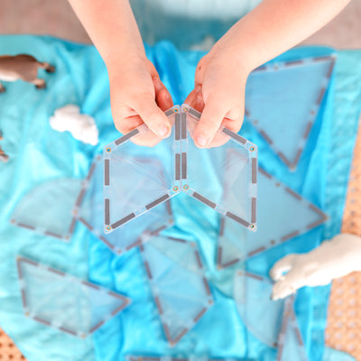 Connetix Tiles | Clear Shape Expansion Pack 24 pc by Connetix Magnetic Tiles - Friends of K