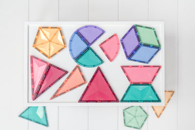 Connetix Tiles | Pastel Shape Expansion Pack 48 pc by Connetix Magnetic Tiles - Friends of K