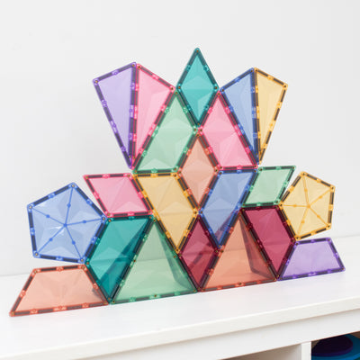 Connetix Tiles | Pastel Shape Expansion Pack 48 pc by Connetix Magnetic Tiles - Friends of K