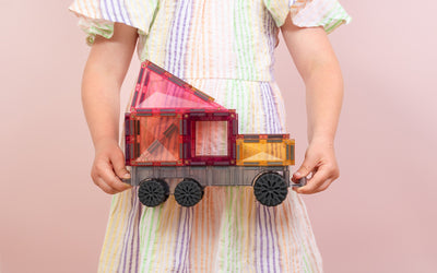 Connetix Tiles | Pastel Transport Pack 50pc by Connetix Magnetic Tiles - Friends of K